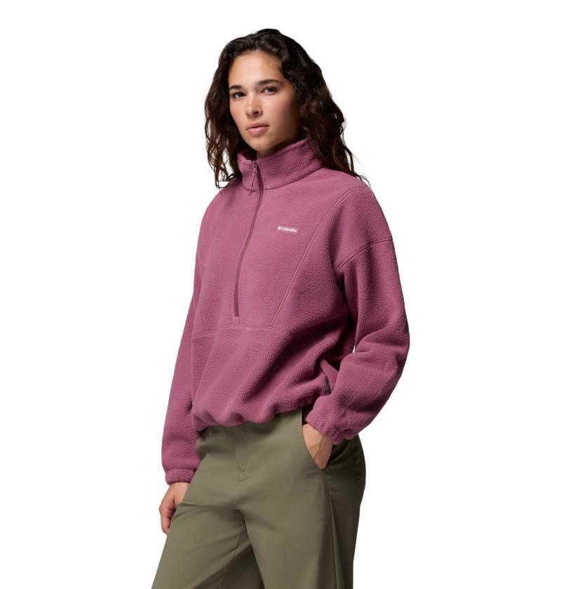 Timber Meadow Mtr Fleece Half-Zip - Womens - antique mauve 1