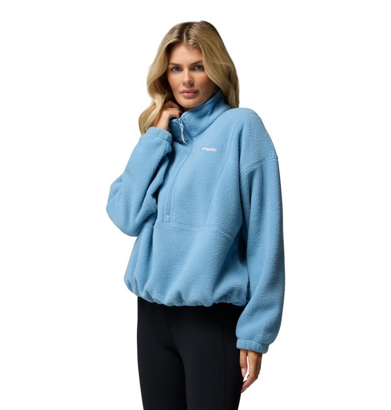 Timber Meadow Mtr Fleece Half-Zip - Womens - rainy day 1
