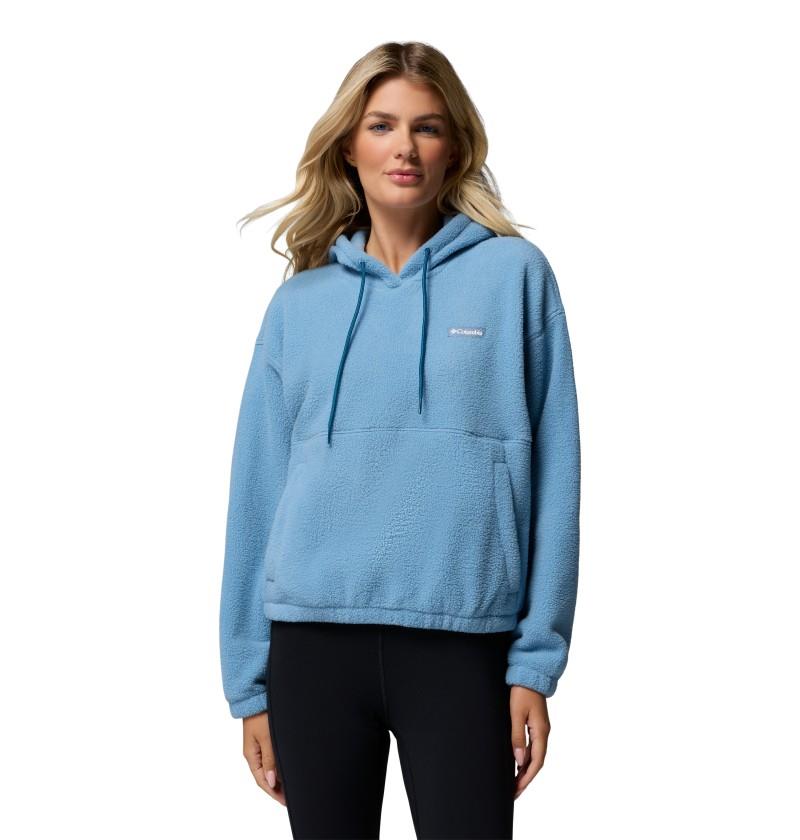 Timber Meadow Mtr Fleece Hoodie - Womens - rainy day 1