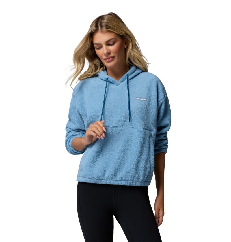 Timber Meadow Mtr Fleece Hoodie - Womens - rainy day 1