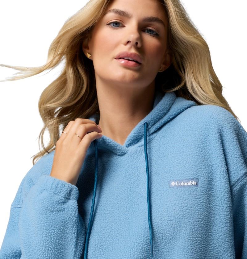 Timber Meadow Mtr Fleece Hoodie - Womens - rainy day 1