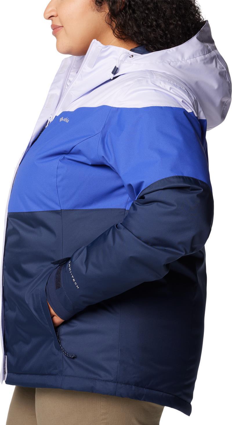 Tipton Peak III Insulated Jacket, Extended - Womens - Snowdrift / Clematis Blue / Collegiate Navy 2