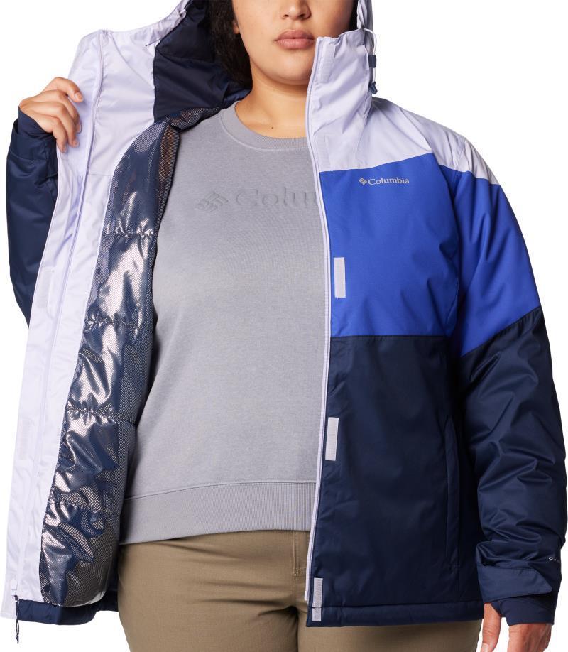 Tipton Peak III Insulated Jacket, Extended - Womens - Snowdrift / Clematis Blue / Collegiate Navy 3