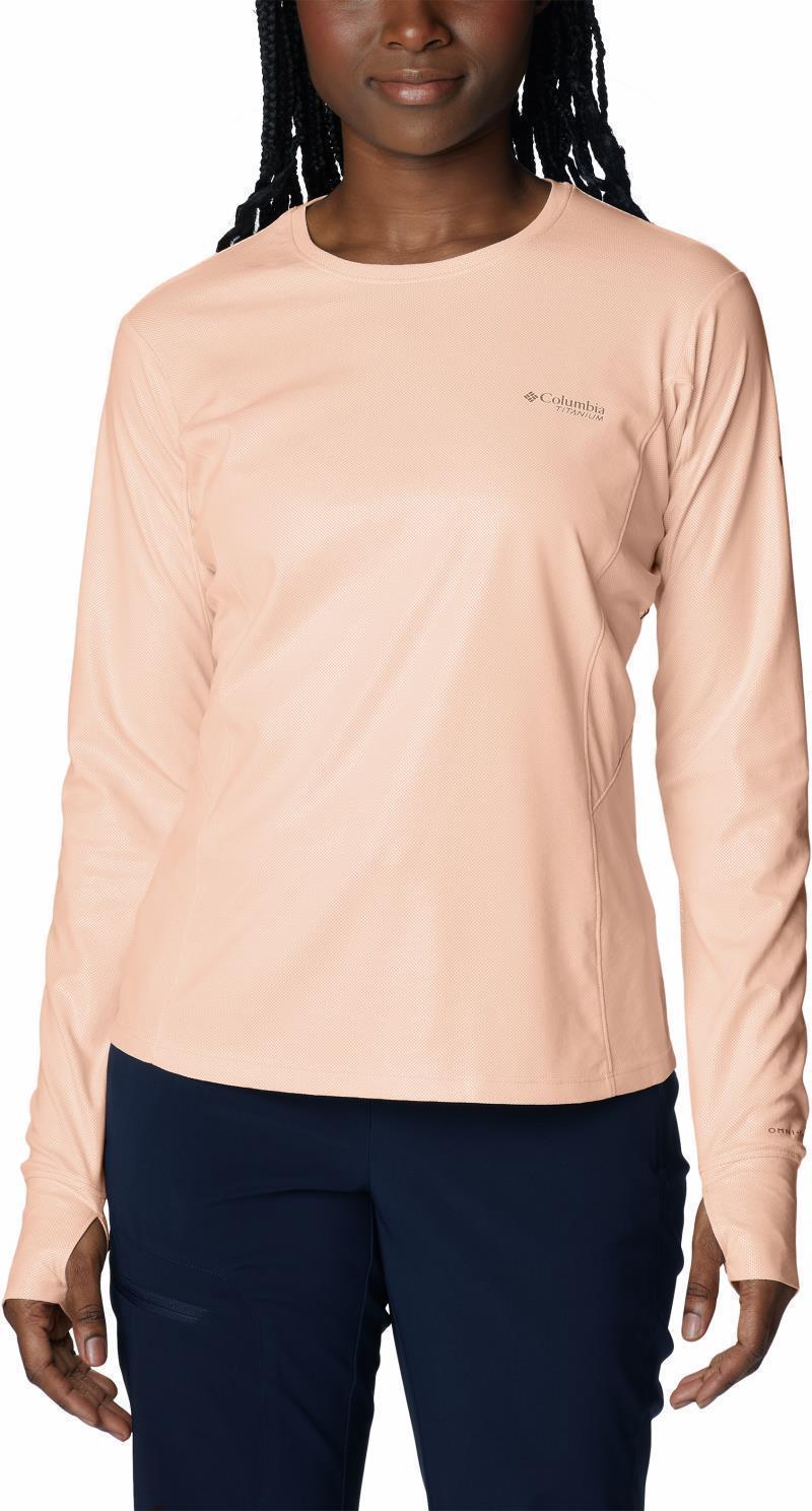 Titan Pass Sun Deflector LS Tee 2.0 - Womens - Peach Blossom 1
