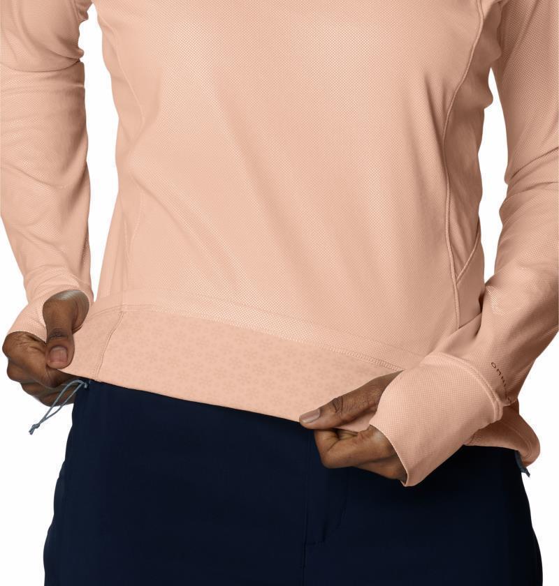 Titan Pass Sun Deflector LS Tee 2.0 - Womens - Peach Blossom 3