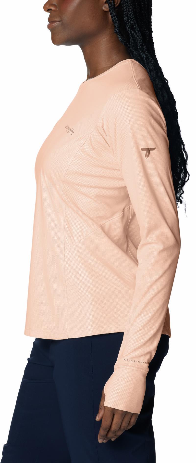 Titan Pass Sun Deflector LS Tee 2.0 - Womens - Peach Blossom 7