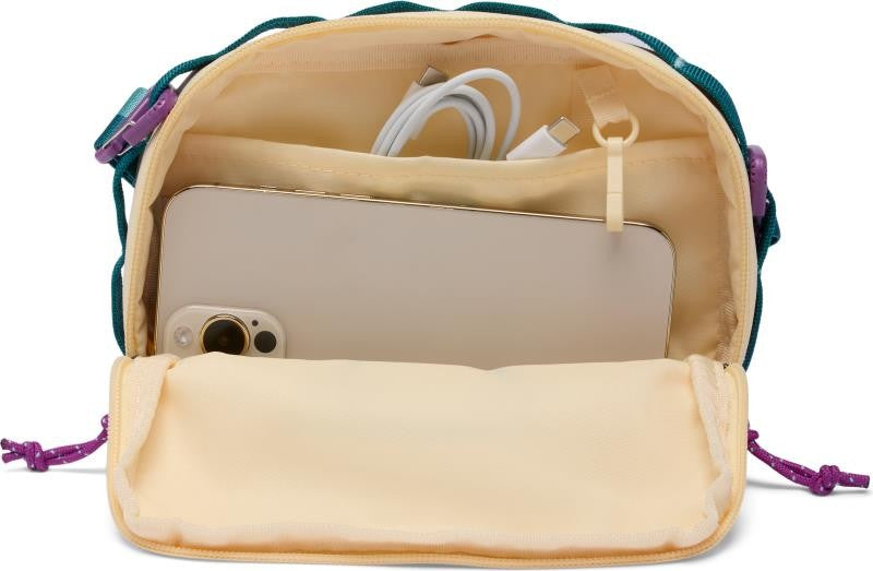 Trail Traveler Crossbody Bag - lemon wash / razzle / river blue 1