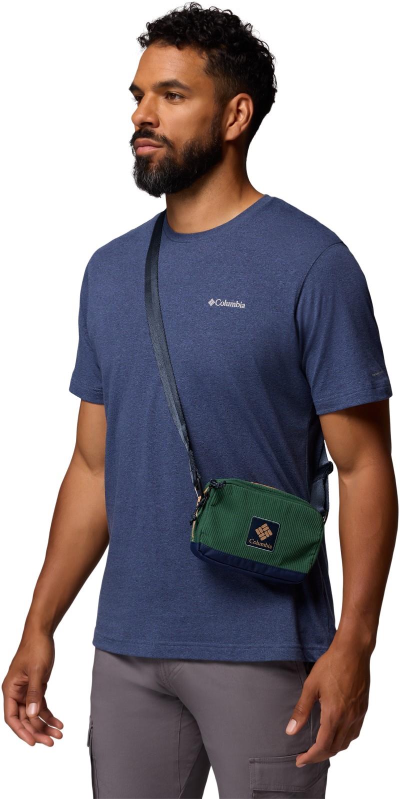 Trail Traveler Crossbody Bag - rain forest corduroy / collegiate navy 1
