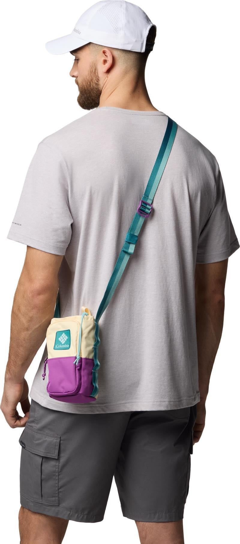 Trail Traveler Water Bottle Sling - lemon wash / razzle / river blue 1