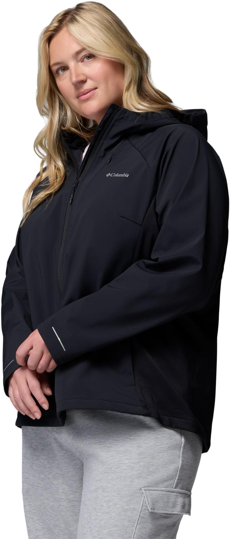 Trailborne Softshell, Extended - Womens - black 1