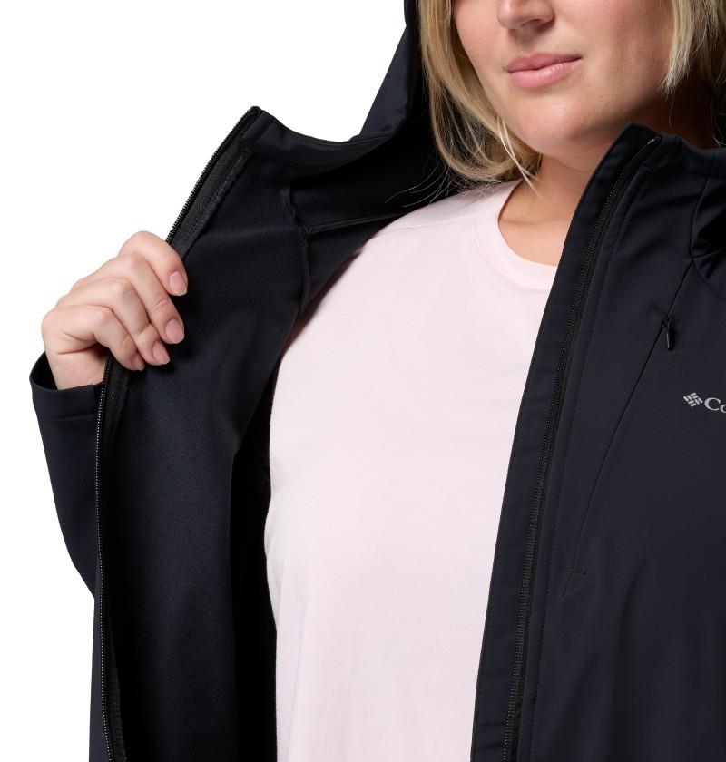 Trailborne Softshell, Extended - Womens - black 1