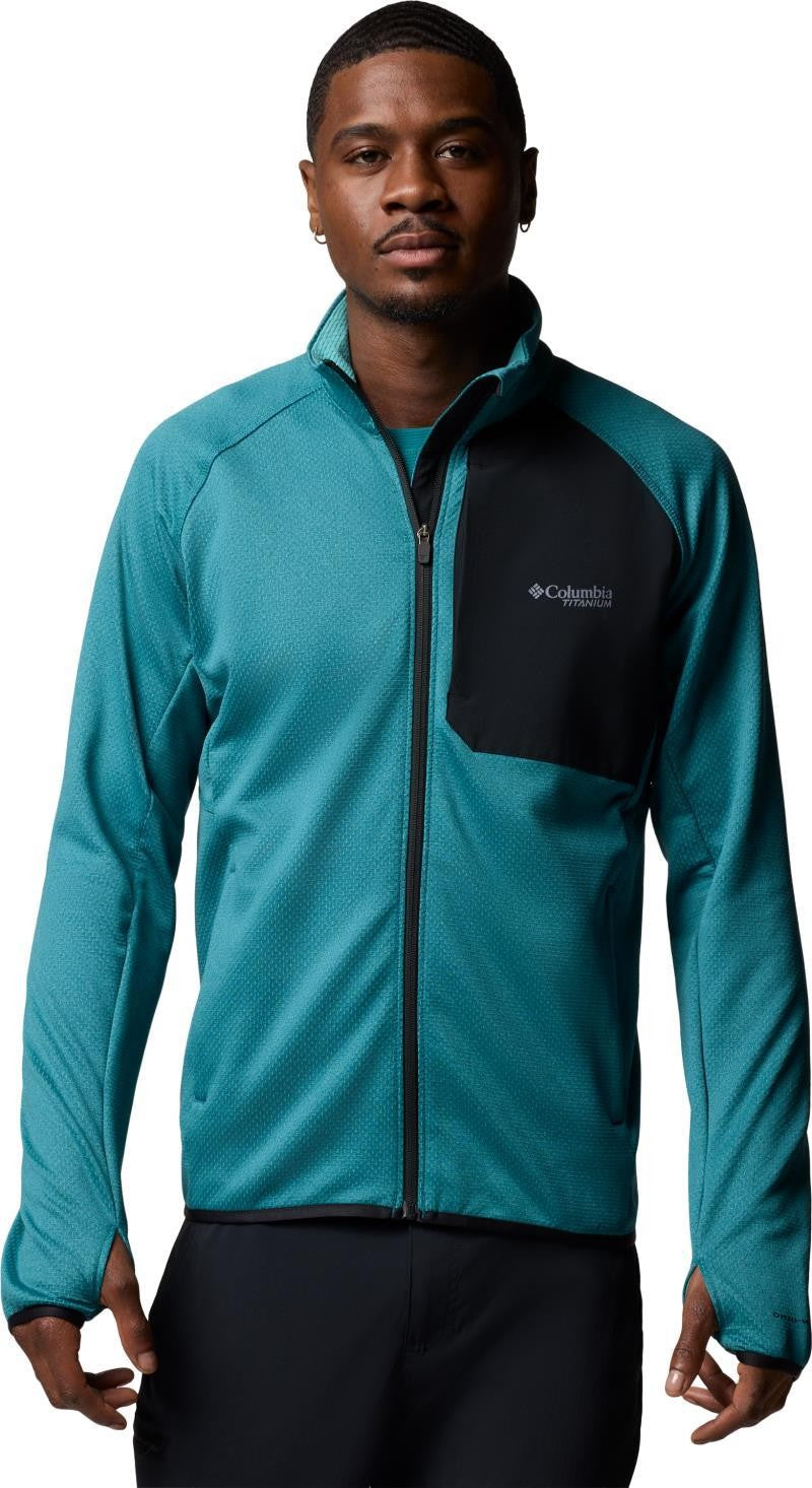 Triple Canyon Grid Fleece Full-Zip II - Mens - river blue / black 1