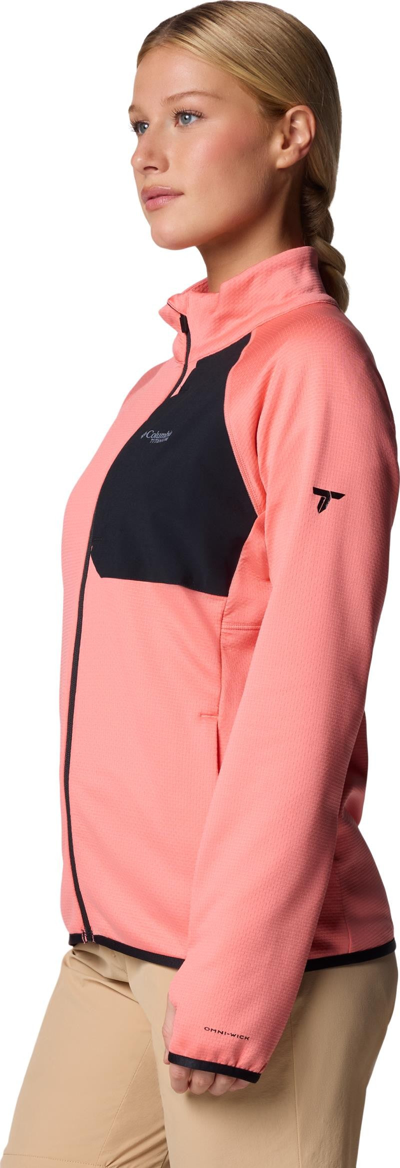 Triple Canyon Grid Fleece Full-Zip - Womens - alpenglow 1