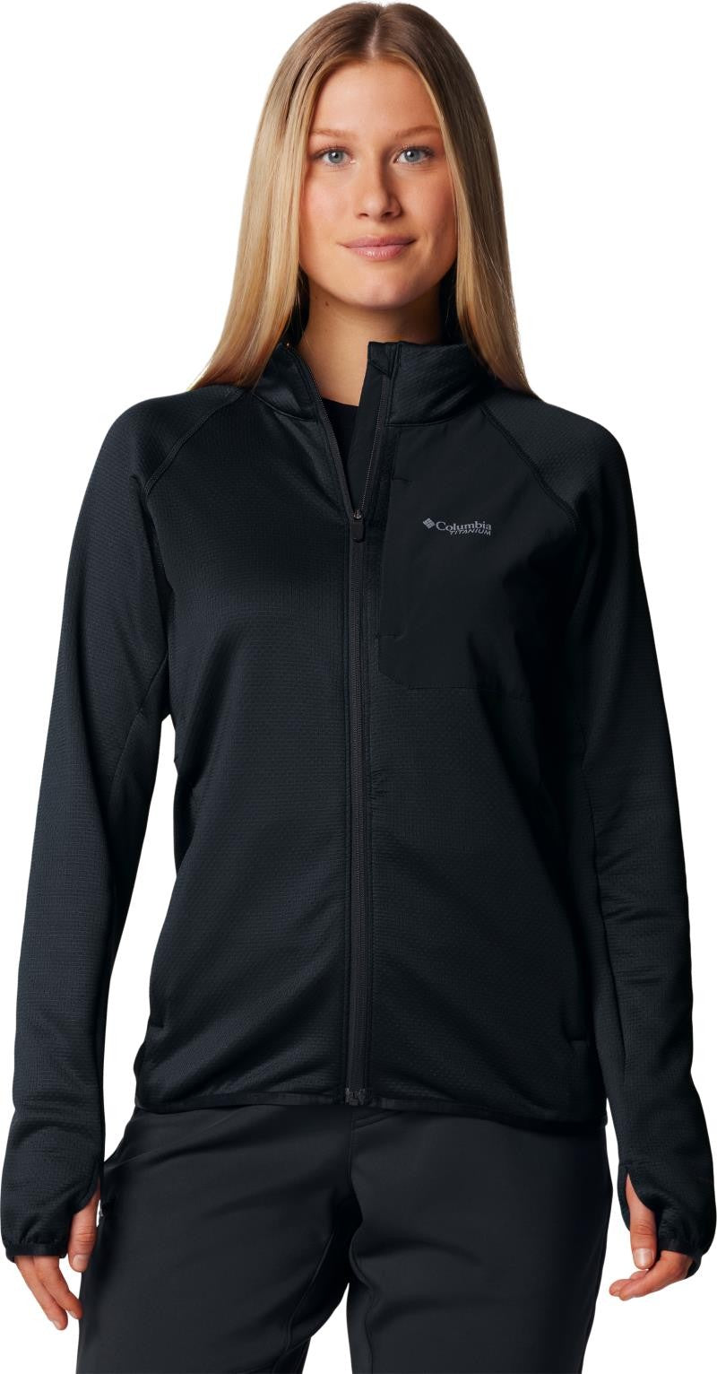 Triple Canyon Grid Fleece Full-Zip - Womens - black 1