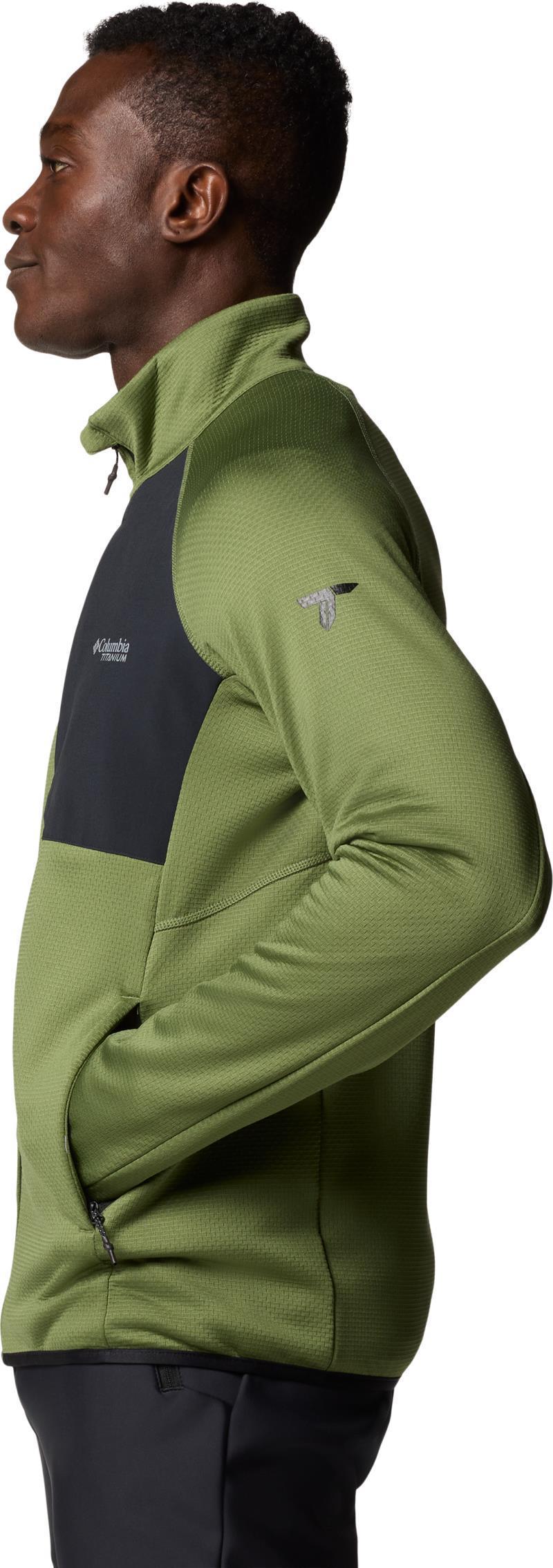 Triple Canyon Grid Fleece Full Zip II - Mens - canteen / black 1
