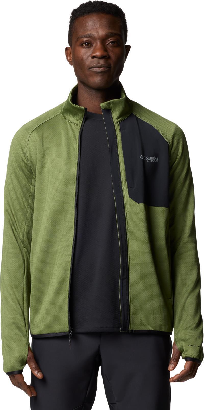 Triple Canyon Grid Fleece Full Zip II - Mens - canteen / black 1