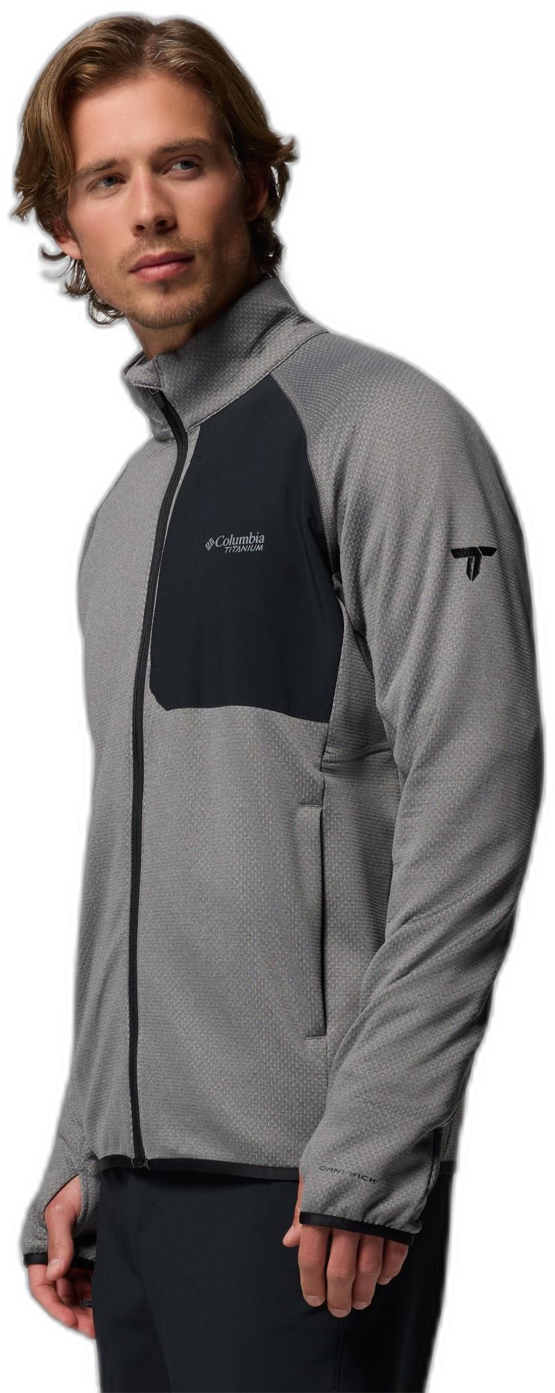Triple Canyon Grid Fleece Full Zip II - Mens - city grey 1
