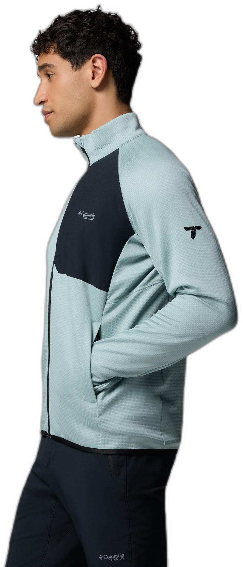 Triple Canyon Grid Fleece Full Zip II - Mens - crushed blue / black 1