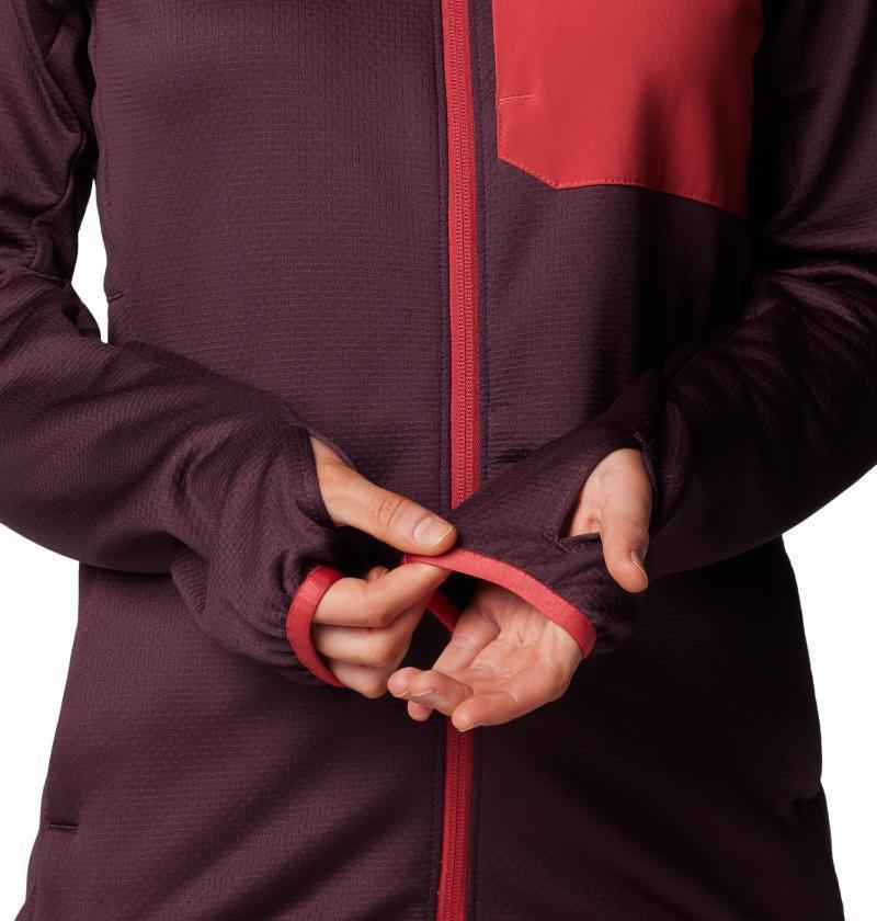 Triple Canyon Grid Fleece Full Zip - Womens - Moonvista / Daredevil 5