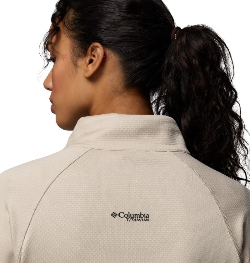 Triple Canyon Grid Fleece Full Zip - Womens - dark stone / black 1