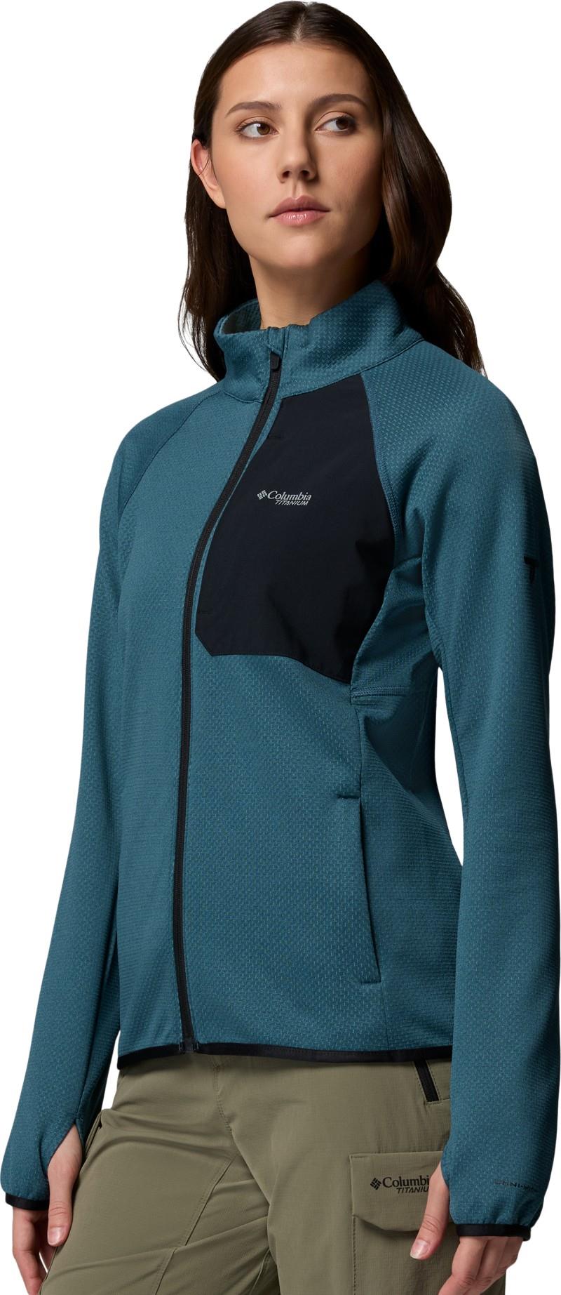 Triple Canyon Grid Fleece Full Zip - Womens - everblue 1