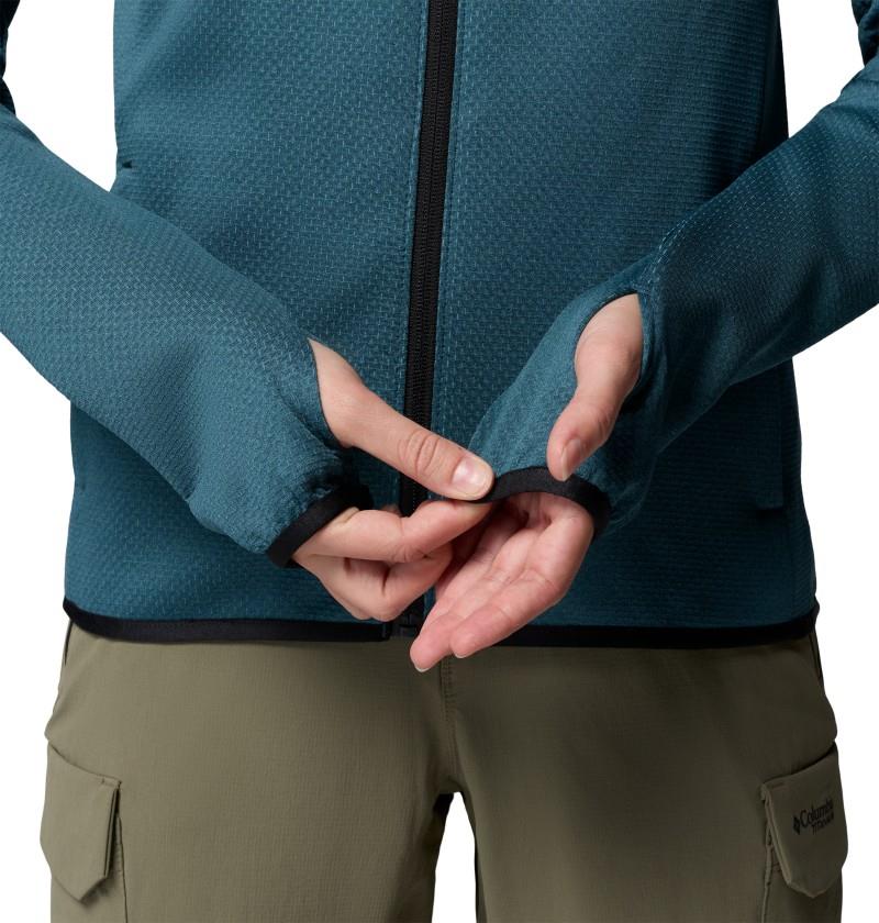 Triple Canyon Grid Fleece Full Zip - Womens - everblue 1