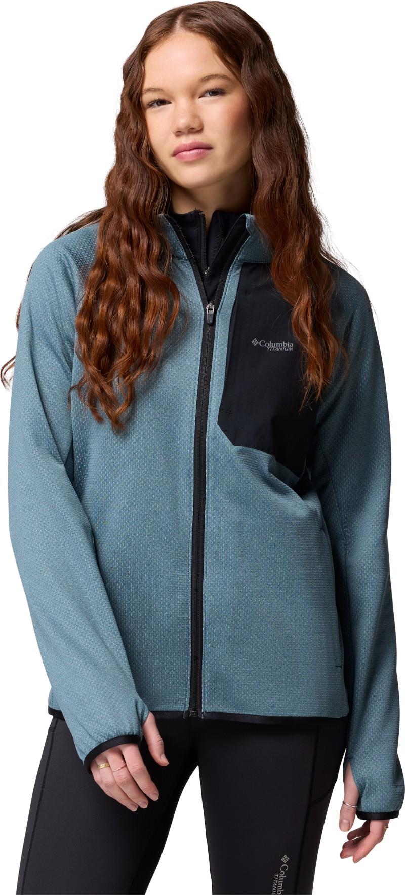 Triple Canyon Grid Fleece Full Zip - Womens - everblue / black 1