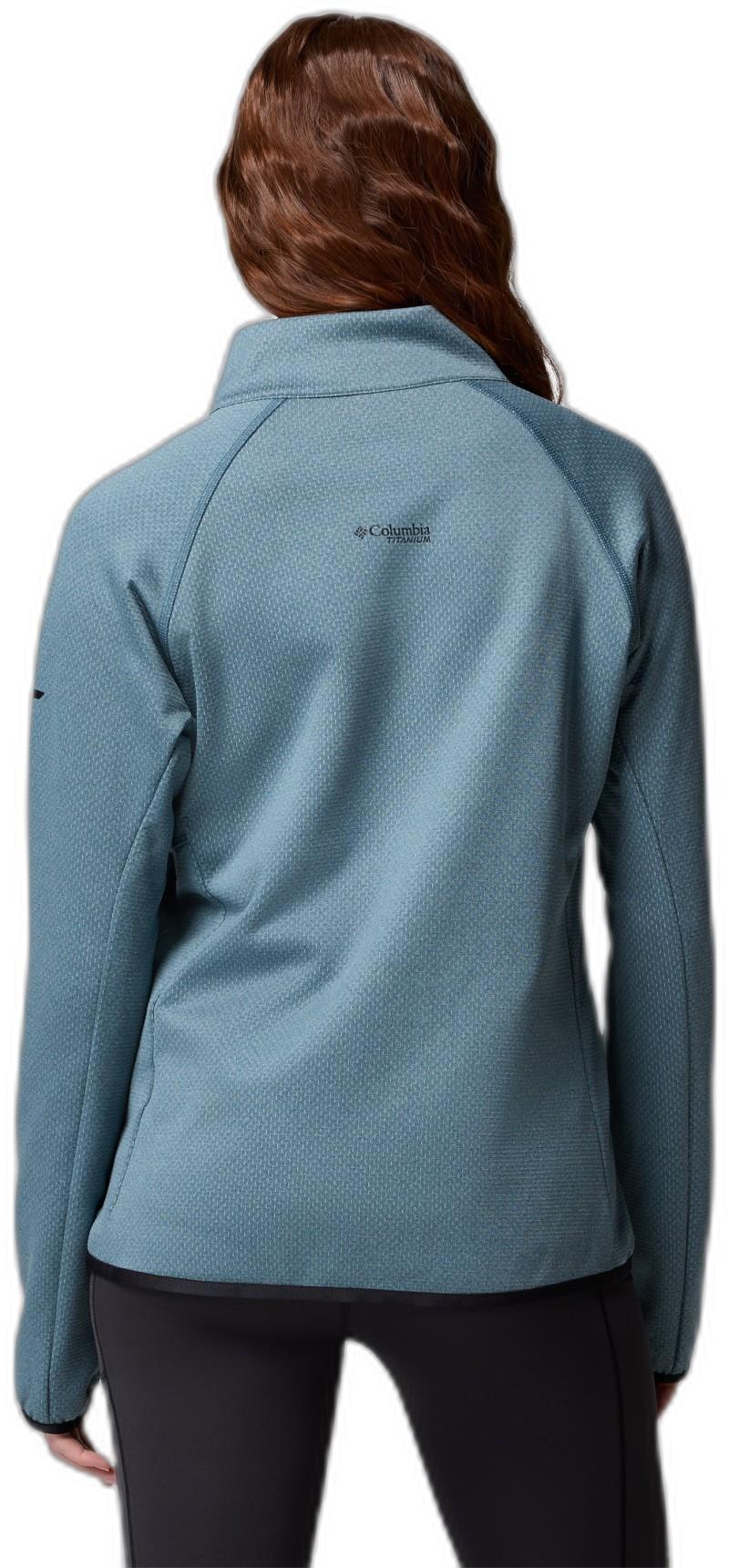 Triple Canyon Grid Fleece Full Zip - Womens - everblue / black 1