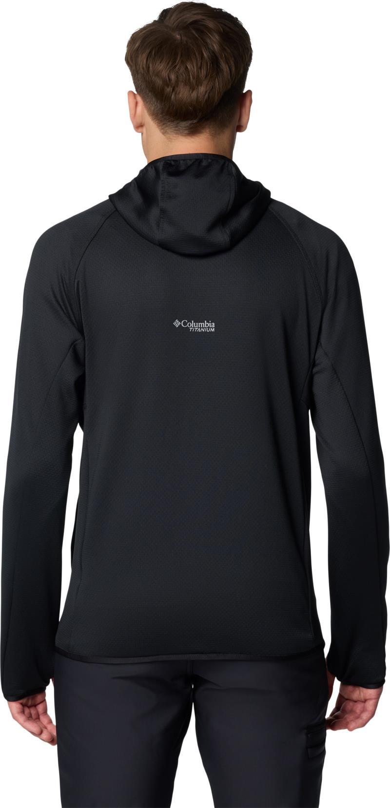Triple Canyon Grid Fleece Hooded Full Zip II, Tall - Mens - Black 2