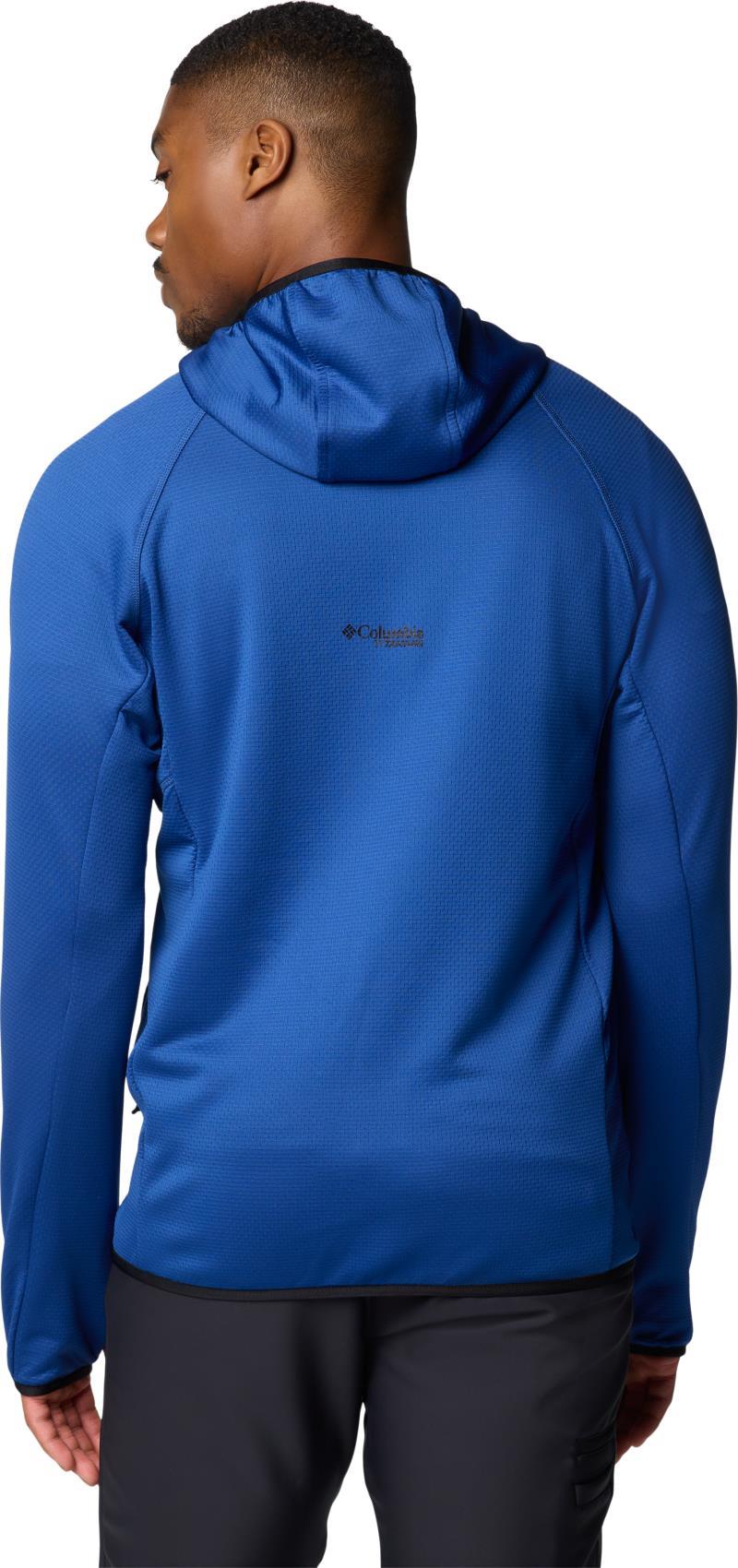 Triple Canyon Grid Fleece Hooded Full Zip II, Tall - Mens - Mountain Blue / Black 2