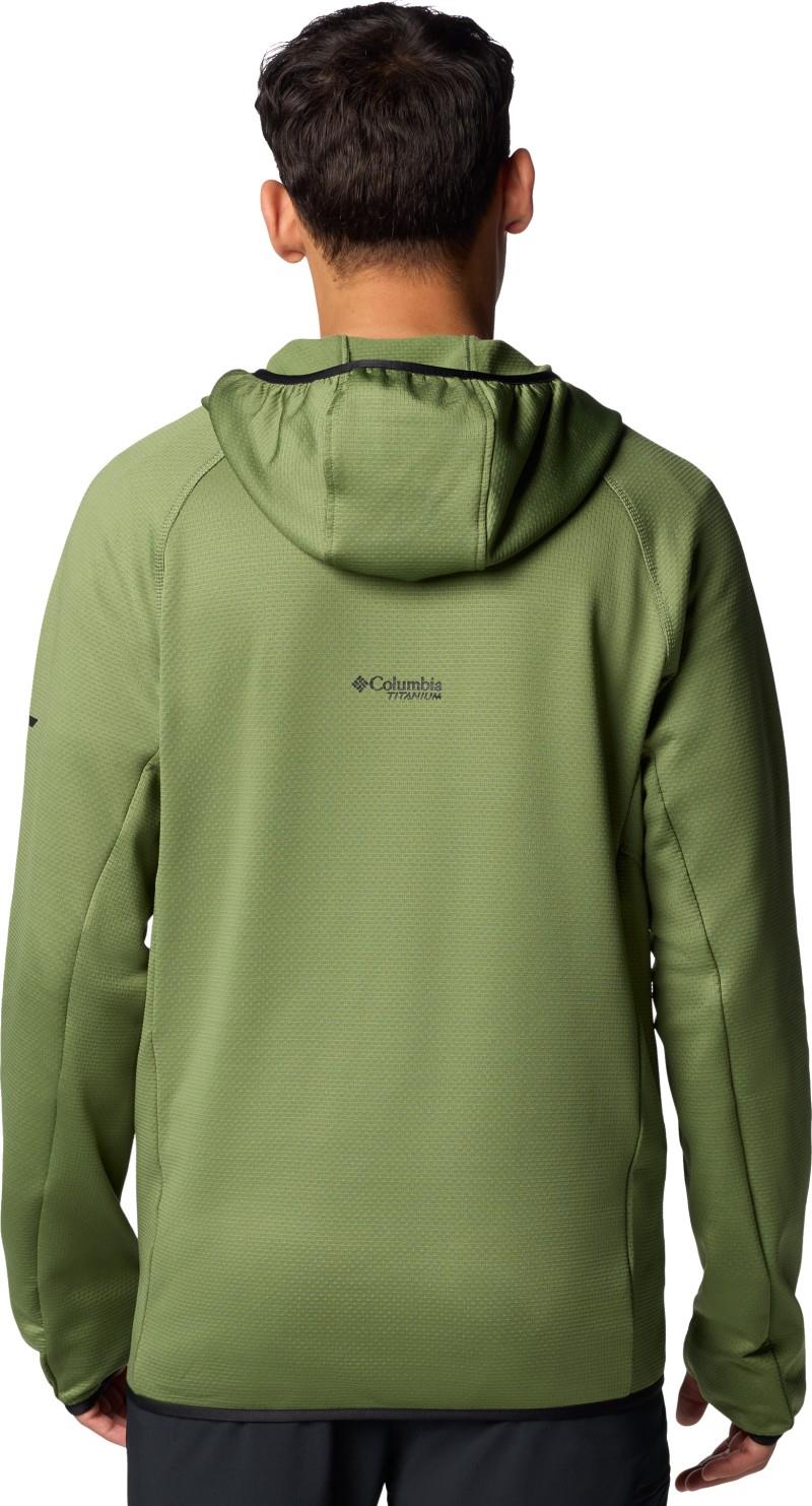 Triple Canyon Grid Fleece Hooded Full Zip II, Tall - Mens - canteen / black 1
