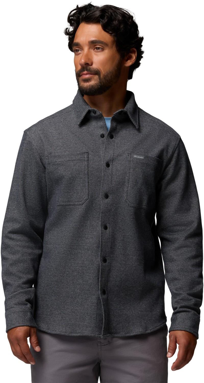 Twill River LS Knit Shirt - Mens - black heather 1