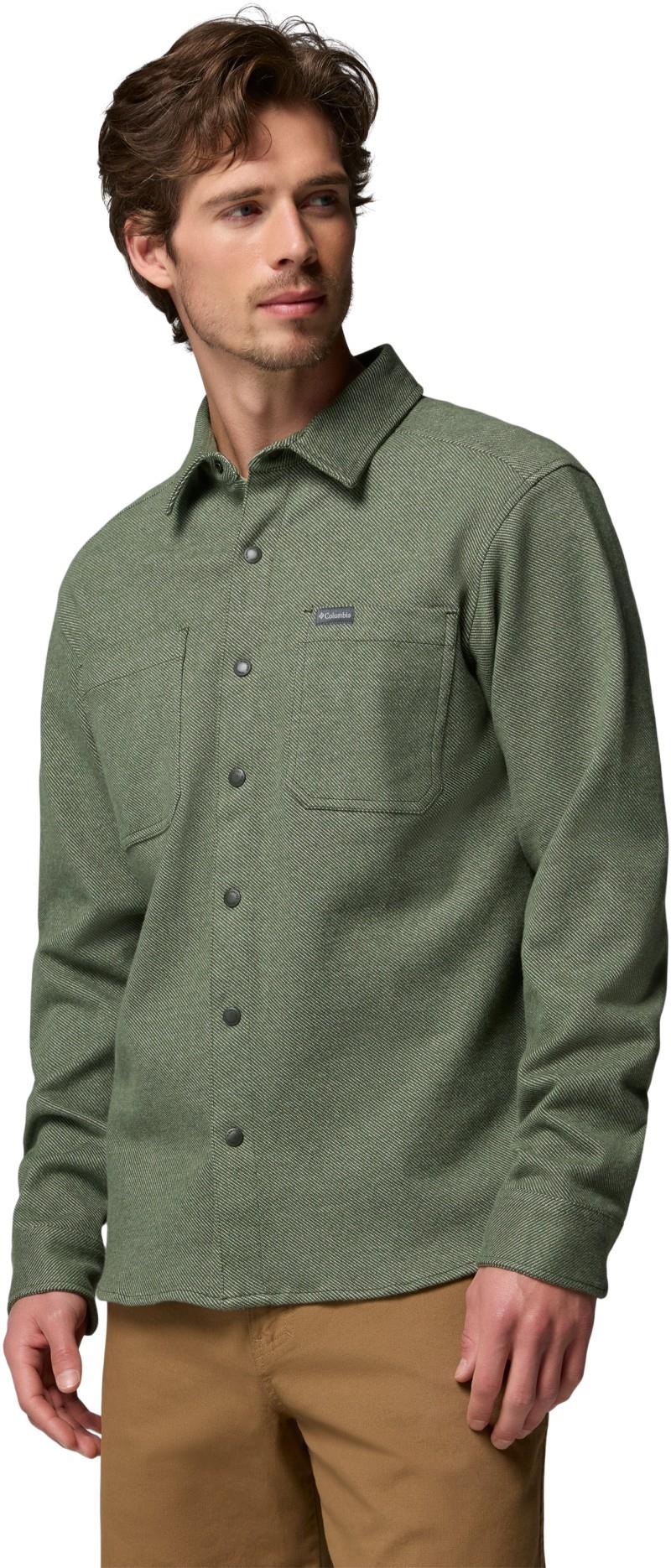 Twill River LS Knit Shirt - Mens - greenscape heather 1