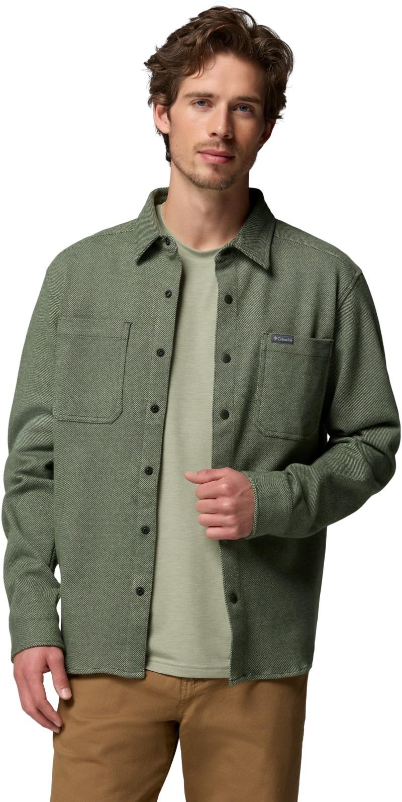 Twill River LS Knit Shirt - Mens - greenscape heather 1