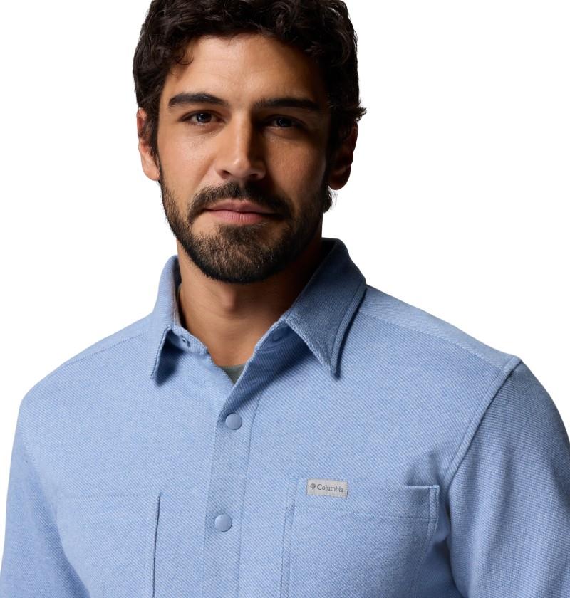 Twill River LS Knit Shirt - Mens - rainy day heather 1