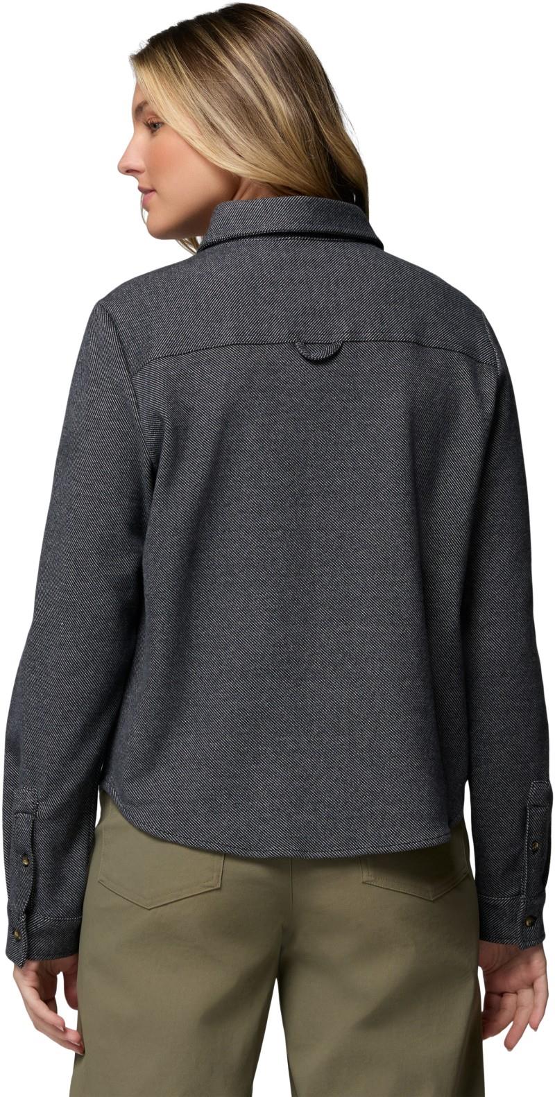 Twill River LS Knit Shirt - Womens - black heather 1