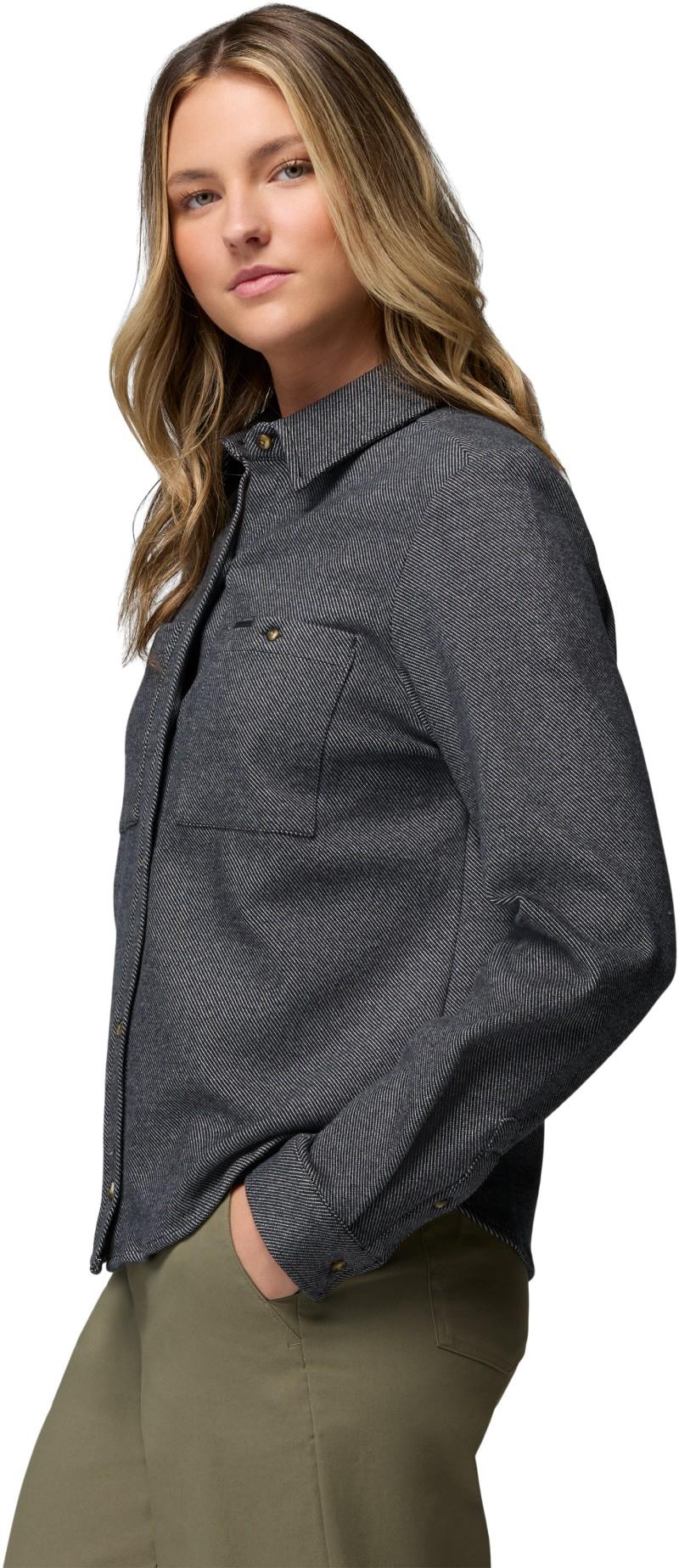 Twill River LS Knit Shirt - Womens - black heather 1