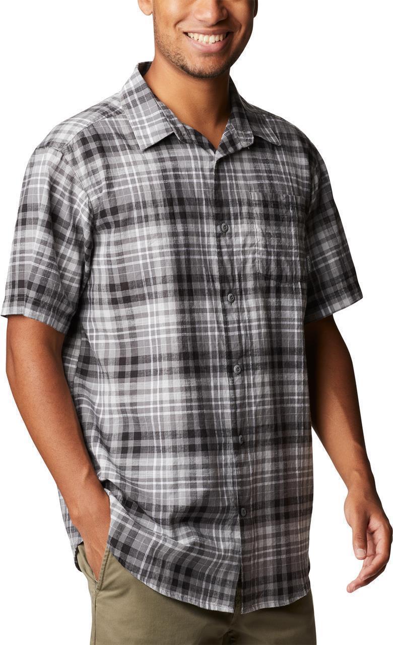 Under Exposure YD SS Shirt - Tall - Mens - City Grey Madras Gingham 4