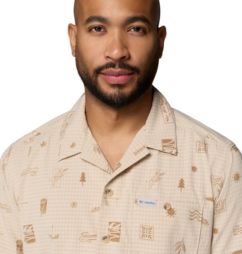 Utilizer Camp Shirt, Printed, Tall - Mens - ancient fossil / mosier tonal 1