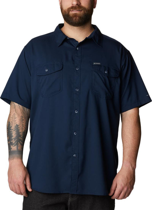 Utilizer II Solid SS Shirt, Extended - Mens - Collegiate Navy 1
