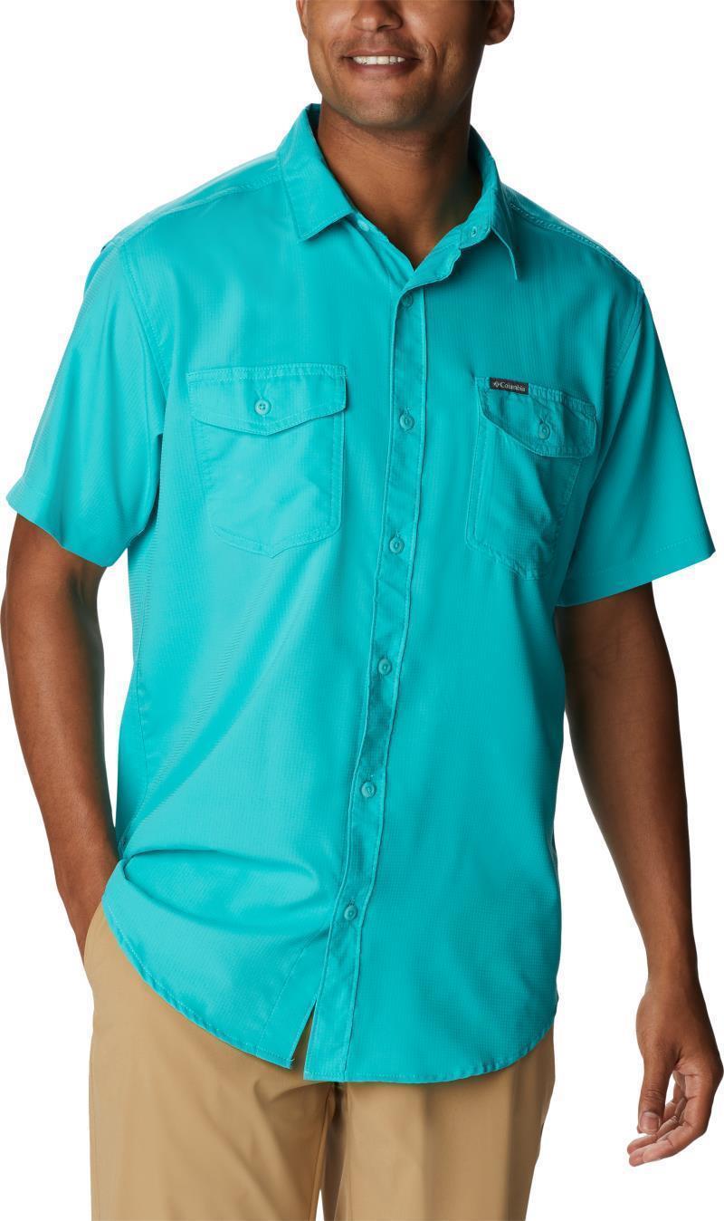Utilizer II Solid SS Shirt, Tall - Mens - Bright Aqua 1