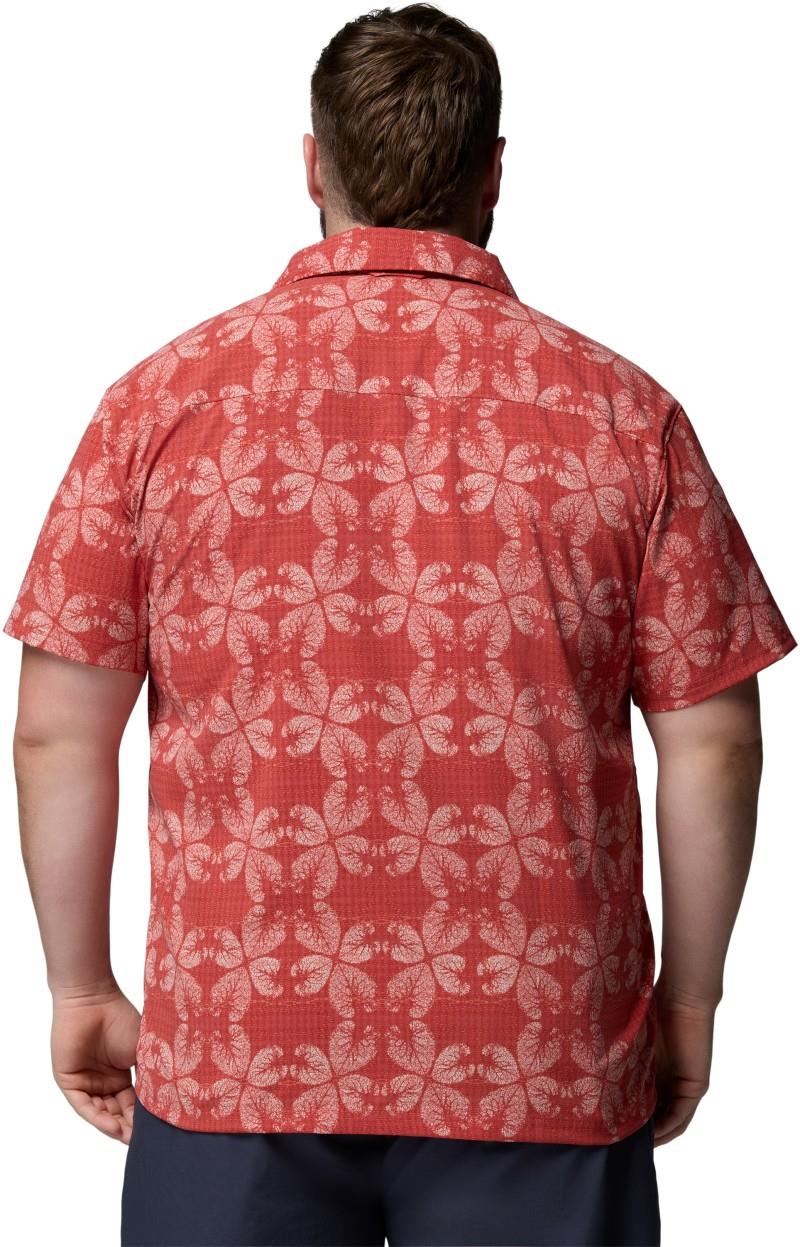 Utilizer Print Camp Shirt, Extended - Mens - washed red / floreidoscope 1