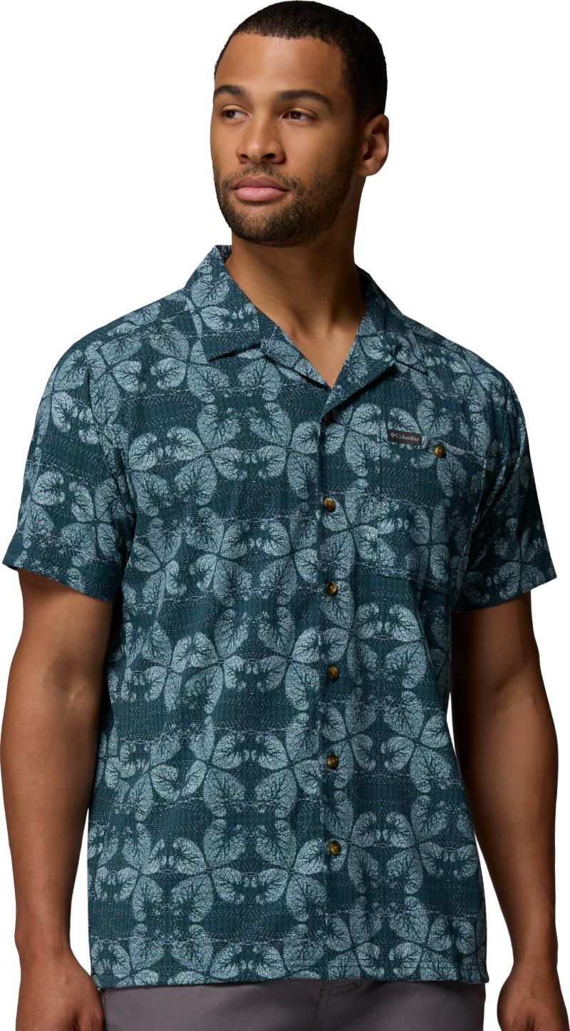 Utilizer Print Camp Shirt, Tall - Mens - everblue / floreidoscope 1