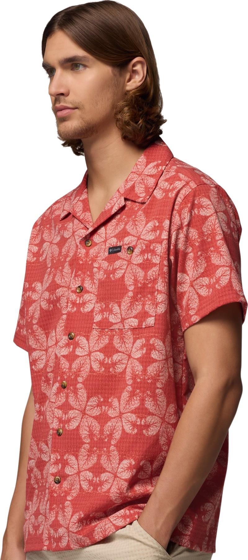 Utilizer Print Camp Shirt, Tall - Mens - washed red / floreidoscope 1