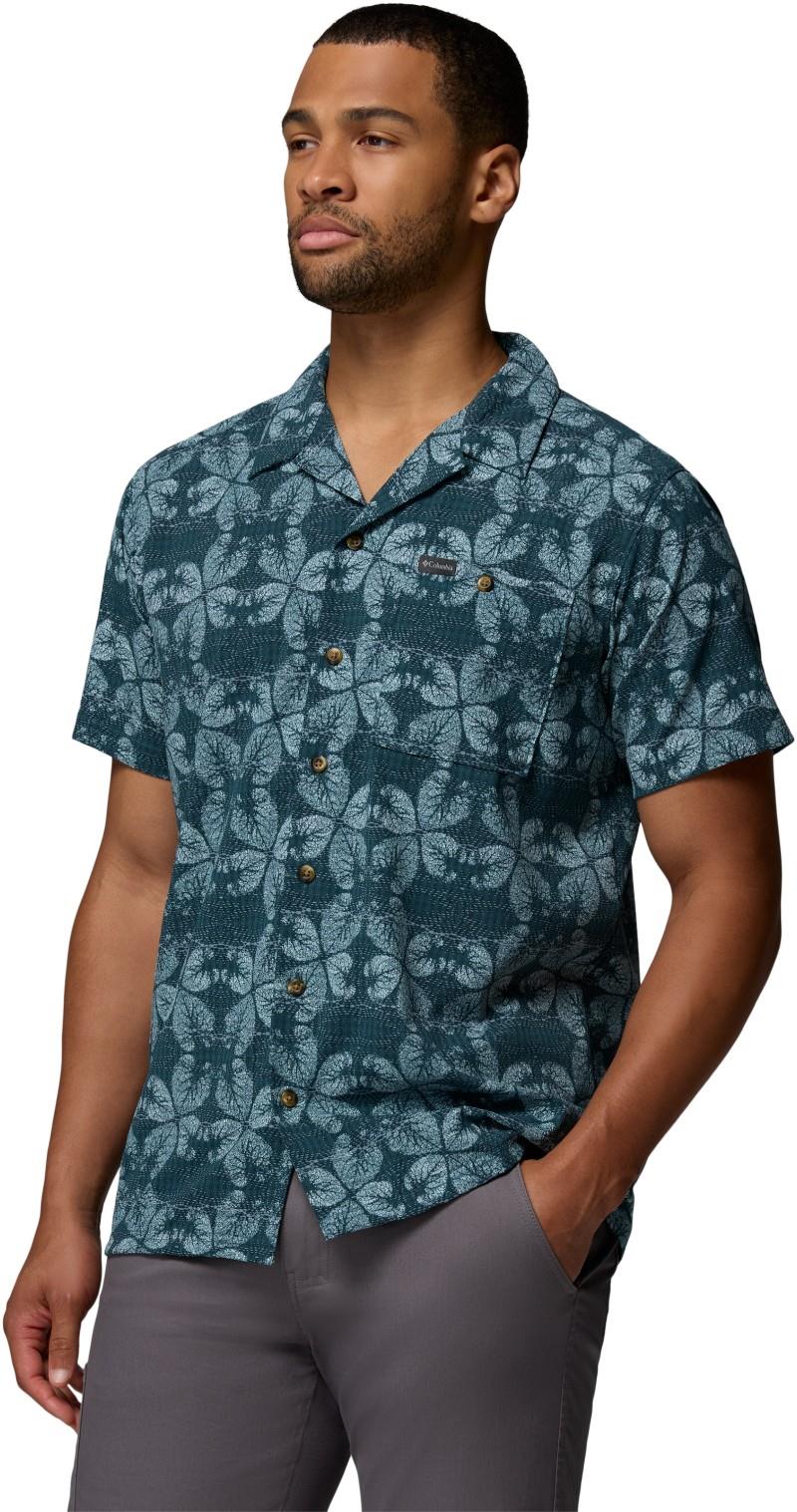 Utilizer Print Camp Shirt - Mens - everblue / floreidoscope 1