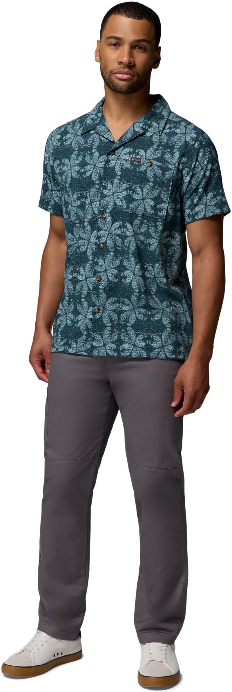Utilizer Print Camp Shirt - Mens - everblue / floreidoscope 1