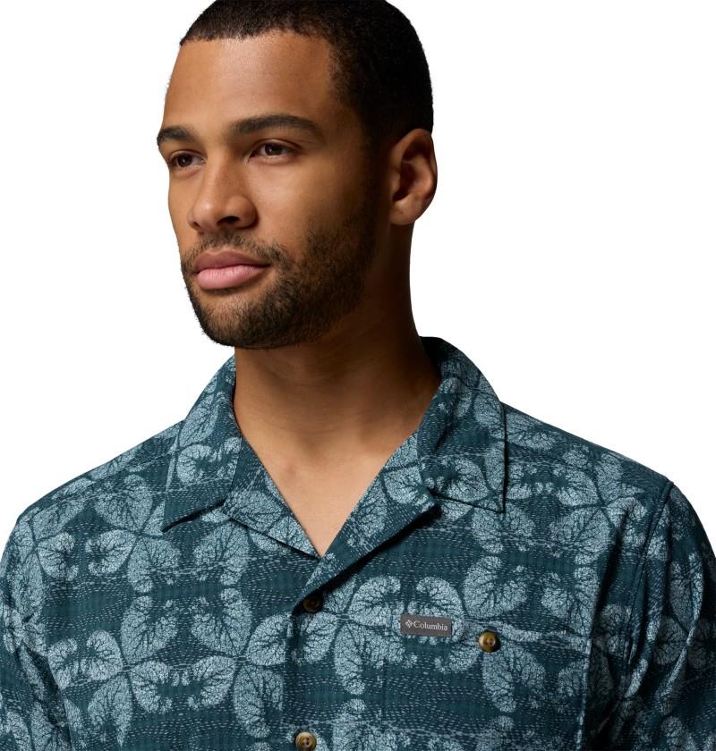 Utilizer Print Camp Shirt - Mens - everblue / floreidoscope 1