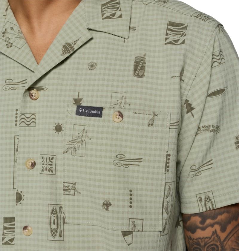 Utilizer Print Camp Shirt - Mens - safari / mosier tonal 1