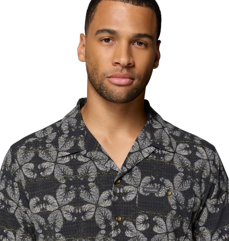 Utilizer Print Camp Shirt - Mens - shark / floreidoscope 1