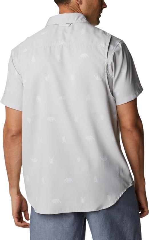 Utilizer Printed Woven SS - Mens - Nimbus Grey Camp Social 2
